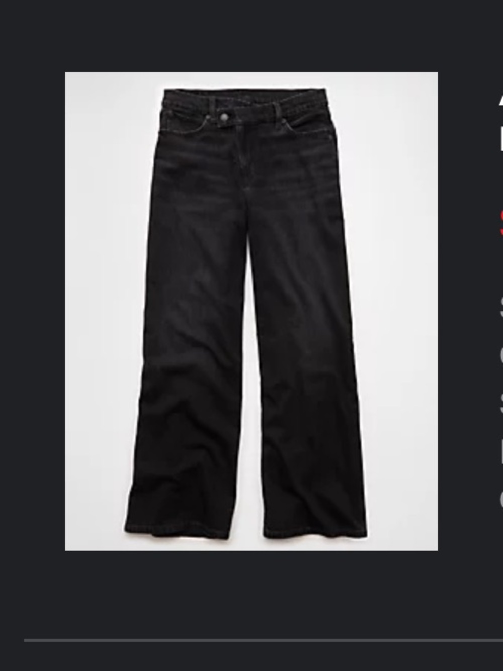 AE Dreamy Drape Strigid Low-Rise Ultra Wide-Leg Jean